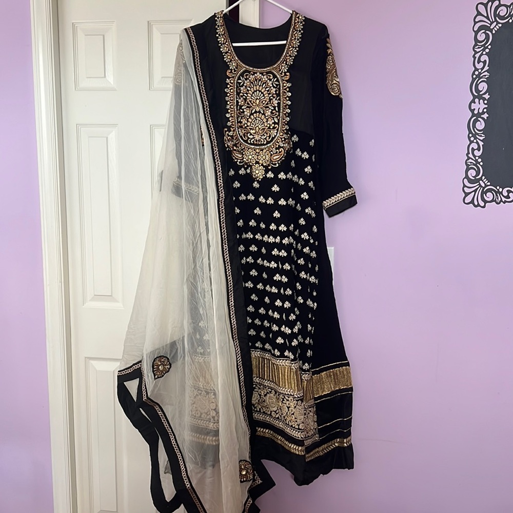 Long sleeve designer Indian outfit